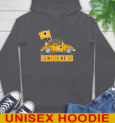 NFL Football Washington Redskins Darth Vader Baby Yoda Driving Star Wars Shirt Hoodie 7