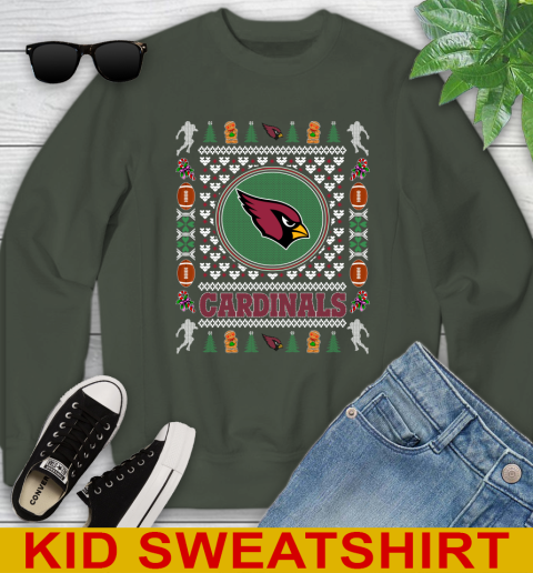 Arizona Cardinals Merry Christmas NFL Football Loyal Fan Youth Sweatshirt 8