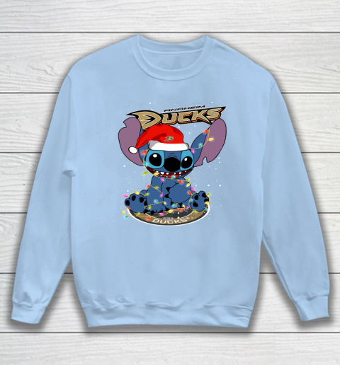 Anaheim Ducks NHL Hockey noel stitch Christmas Sweatshirt 4