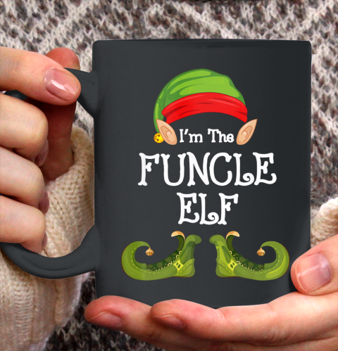 I m The Funcle ELF Matching Family Group Christmas Gift Ceramic Mug 11oz