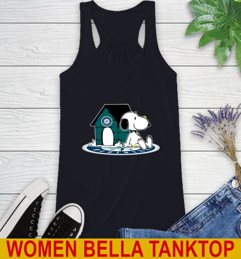 MLB Baseball Seattle Mariners Snoopy The Peanuts Movie Shirt Racerback Tank 10