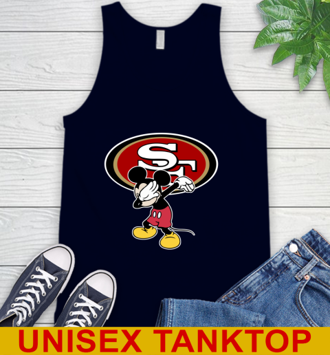 San Francisco 49ers NFL Football Dabbing Mickey Disney Sports Tank Top 3