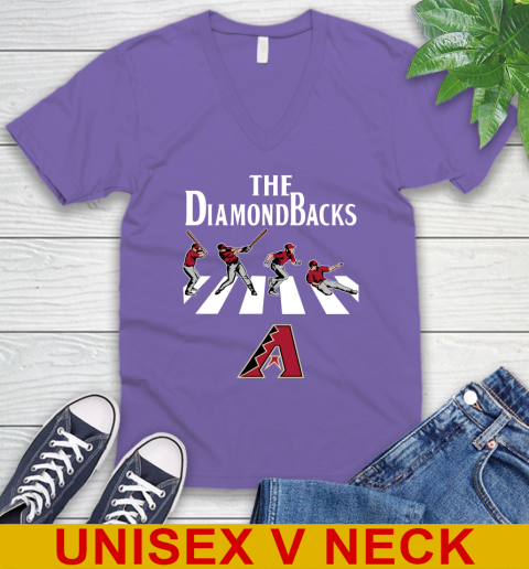 MLB Baseball Arizona Diamondbacks The Beatles Rock Band Shirt V-Neck T-Shirt 8