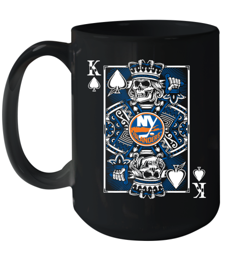 New York Islanders NHL Hockey The King Of Spades Death Cards Shirt Ceramic Mug 15oz