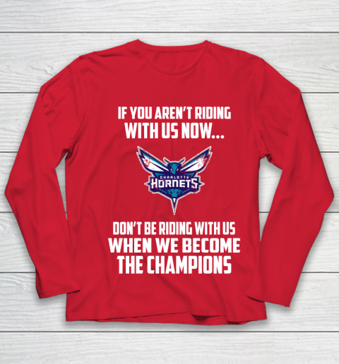 NBA Charlotte Hornets Basketball We Become The Champions Youth Long Sleeve 8