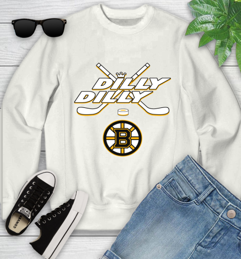 NHL Boston Bruins Dilly Dilly Hockey Sports Youth Sweatshirt