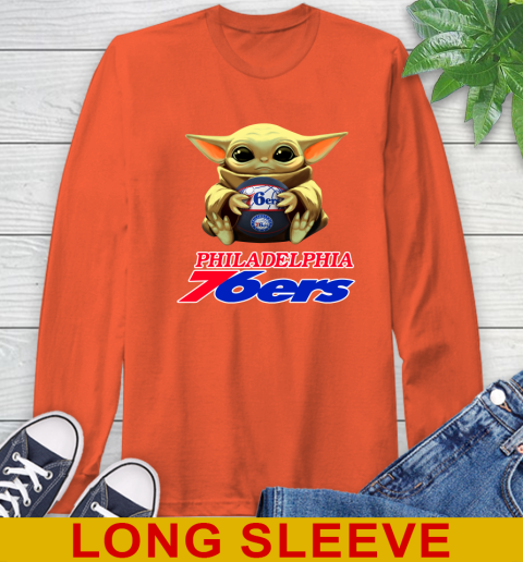 NBA Basketball Philadelphia 76ers Star Wars Baby Yoda Shirt 62