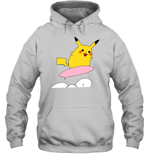 surfing pikachu hoodie