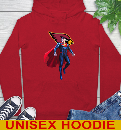 NFL Superman DC Sports Football Arizona Cardinals Hoodie 10