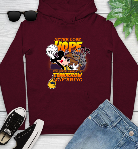 Indiana Pacers NBA Basketball Mickey Disney Never Lose Hope Youth Hoodie 7