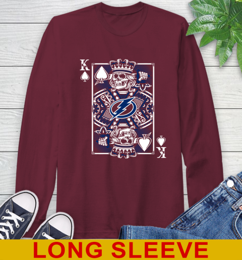 Tampa Bay Lightning NHL Hockey The King Of Spades Death Cards Shirt Long Sleeve T-Shirt 7