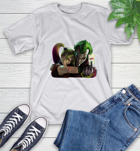 Carolina Hurricanes NHL Hockey Joker Harley Quinn Suicide Squad T-Shirt 12