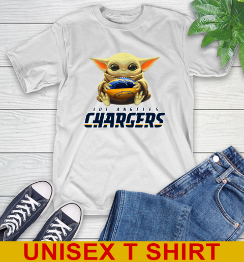 NFL Football Los Angeles Chargers Baby Yoda Star Wars Shirt T-Shirt