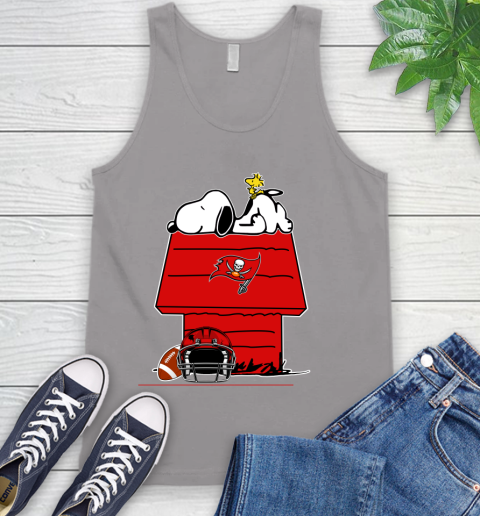 Tampa Bay Buccaneers NFL Football Snoopy Woodstock The Peanuts Movie Tank Top 4