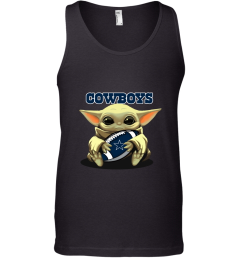 Baby Yoda Loves The Dallas Cowboys Star Wars NFL Tank Top