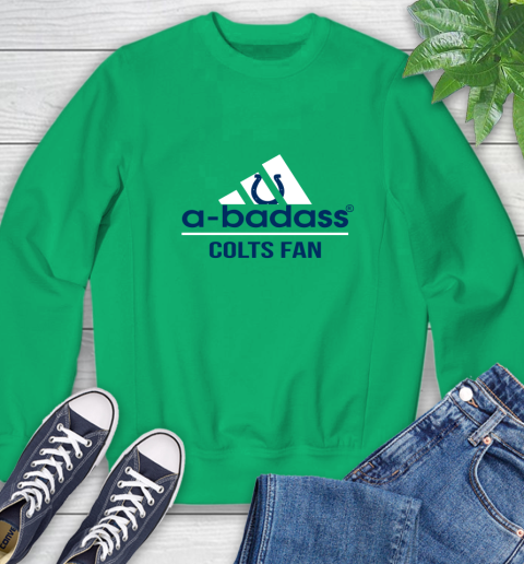 NFL A Badass Indianapolis Colts Fan Adidas Football Sports Sweatshirt 7