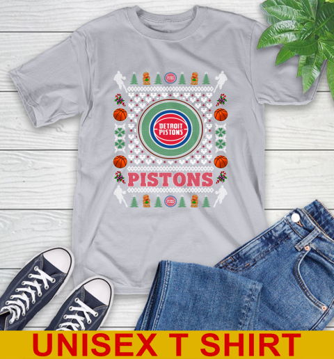 Detroit Pistons Merry Christmas NBA Basketball Loyal Fan T-Shirt 5