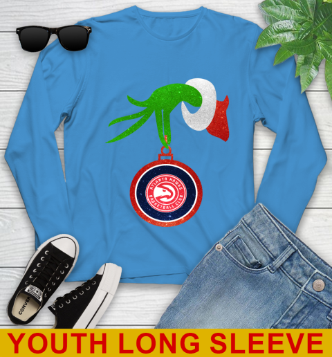 Atlanta Hawks Grinch Merry Christmas NBA Basketball Youth Long Sleeve 8