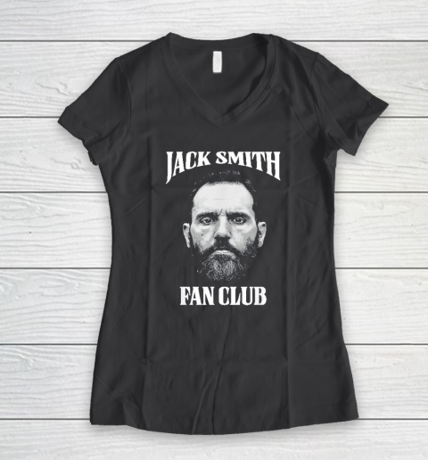 Jack Smith Fan Club Retro American Patriotic Political Women's V-Neck T-Shirt 4