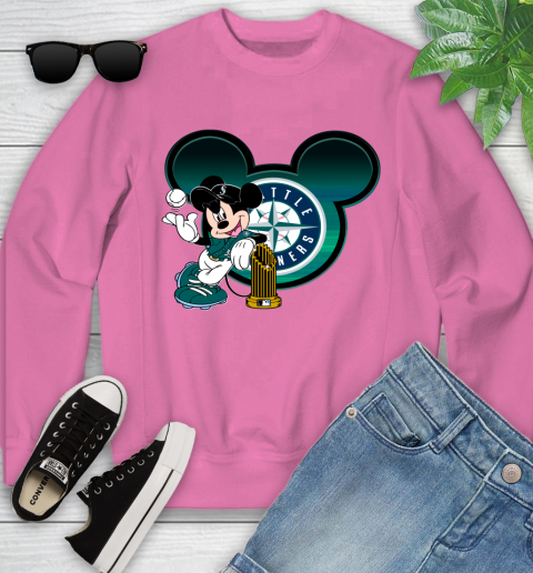 MLB San Francisco Giants The Commissioner's Trophy Mickey Mouse Disney Youth Sweatshirt 7