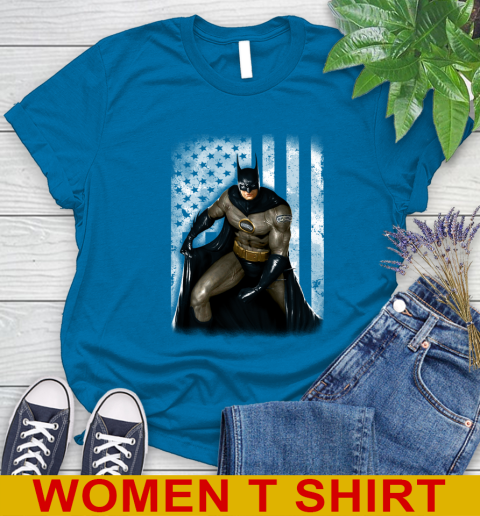 San Antonio Spurs NBA Basketball Batman DC American Flag Shirt Women's T-Shirt 8