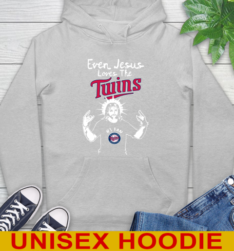 Minnesota Twins MLB Baseball Even Jesus Loves The Twins Shirt Hoodie 6