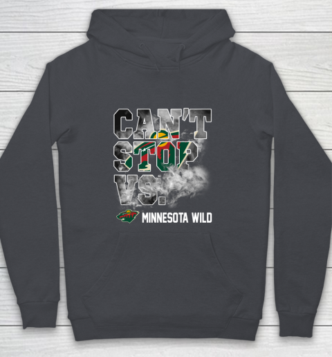 NHL Minnesota Wild Hockey Can't Stop Vs Youth Hoodie 5