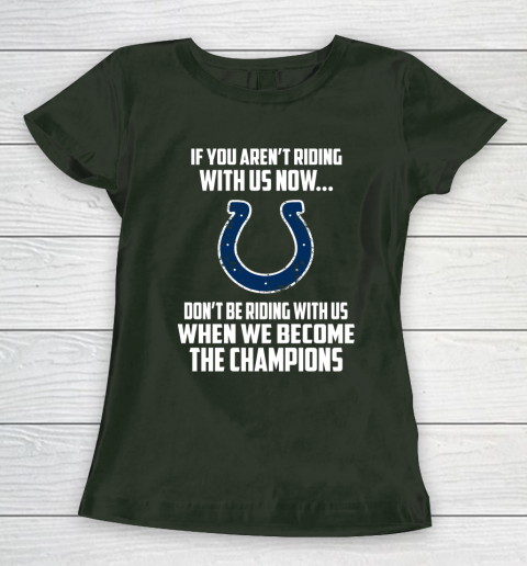 NFL Indianapolis Colts Football We Become The Champions Women's T-Shirt 4