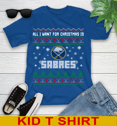Buffalo Sabres NHL Hockey All I Want For Christmas Is My Team Sports 106