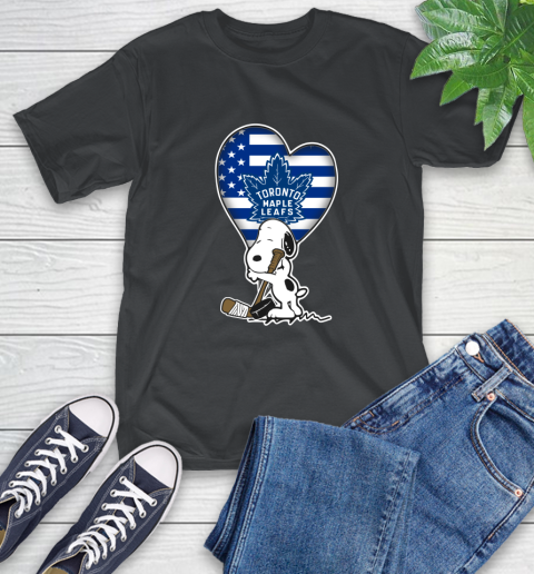 Toronto Maple Leafs NHL Hockey The Peanuts Movie Adorable Snoopy T-Shirt 2