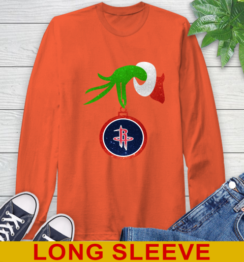 Houston Rockets Grinch Merry Christmas NBA Basketball Long Sleeve T-Shirt 5