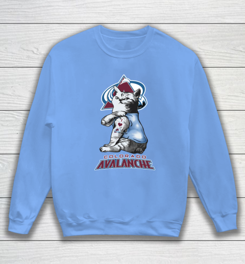 NHL My Cat Loves Colorado Avalanche Hockey Sweatshirt 8
