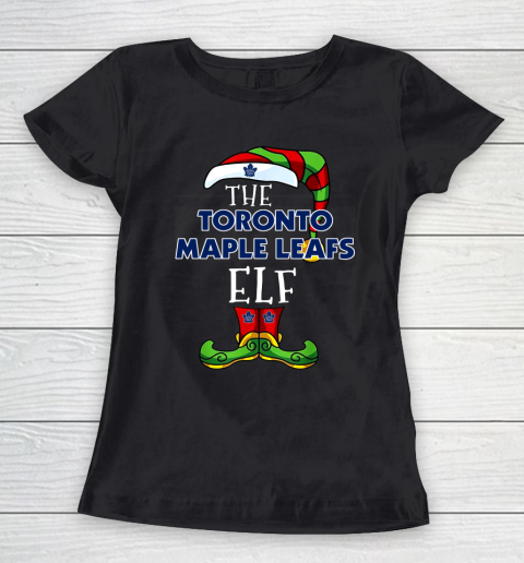 Toronto Maple Leafs Christmas ELF Funny NHL Women's T-Shirt