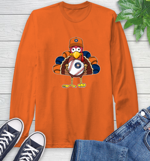 Houston Astros Turkey thanksgiving Long Sleeve T-Shirt 5
