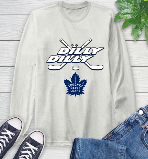 NHL Toronto Maple Leafs Dilly Dilly Hockey Sports Long Sleeve T-Shirt 12