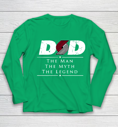 Portland Trail Blazers NBA Basketball Dad The Man The Myth The Legend Youth Long Sleeve 4