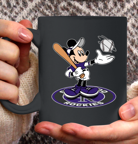 MLB Baseball Colorado Rockies Cheerful Mickey Disney Shirt Ceramic Mug 11oz