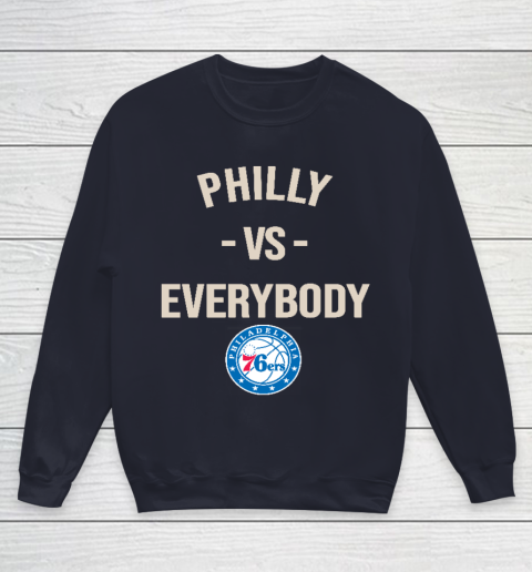 Philadelphia 76ers Vs Everybody Youth Sweatshirt 2