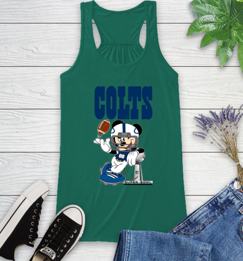 NFL Indianapolis Colts Mickey Mouse Disney Super Bowl Football T Shirt Racerback Tank 7