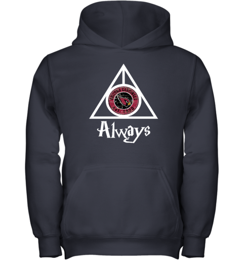 rn0l always love the arizona cardinals x harry potter mashup youth hoodie 43 front navy