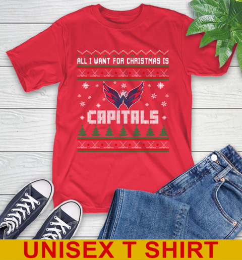 Washington Capitals NHL Hockey All I Want For Christmas Is My Team Sports 12