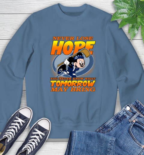 Tampa Bay Lightning NHL Hockey ootball Mickey Disney Never Lose Hope Sweatshirt 8