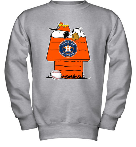 MLB Houston Astros Snoopy Woodstock The Peanuts Movie Baseball T Shirt -  Rookbrand