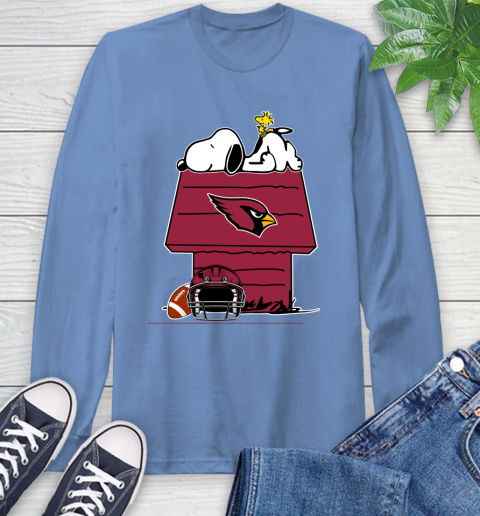 Arizona Cardinals NFL Football Snoopy Woodstock The Peanuts Movie Long Sleeve T-Shirt Carolina Blue Arizona Cardinals NFL Football Snoopy Woodstock The Peanuts Movie Long Sleeve T-Shirt 11