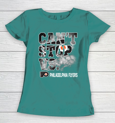 NHL Philadelphia Flyers Hockey Can't Stop Vs Women's T-Shirt 10
