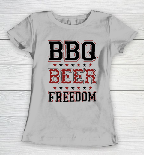 BBQ Beer Freedom Trump Fan Women's T-Shirt 5