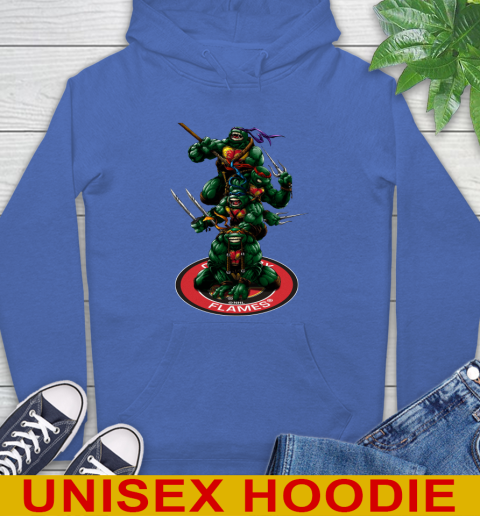 NHL Hockey Calgary Flames Teenage Mutant Ninja Turtles Shirt Hoodie 9