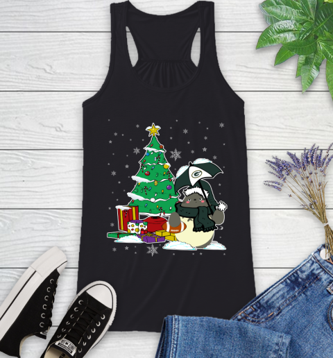 Green Bay Packers NFL Football Cute Tonari No Totoro Christmas Sports Racerback Tank