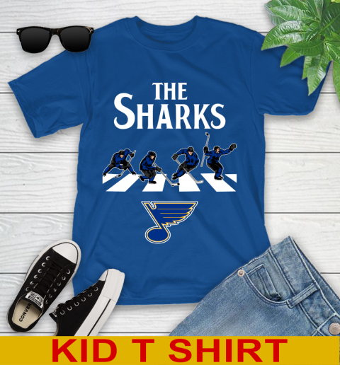 NHL Hockey St.Louis Blues The Beatles Rock Band Shirt Youth T-Shirt 10