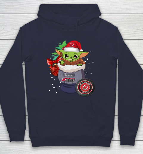 New Jersey Devils Christmas Baby Yoda Star Wars Funny Happy NHL Hoodie 4
